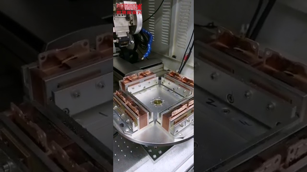 1000W CW Automatic Laser Repairing Machine Welding Copper Heat Sink with Rotating Table