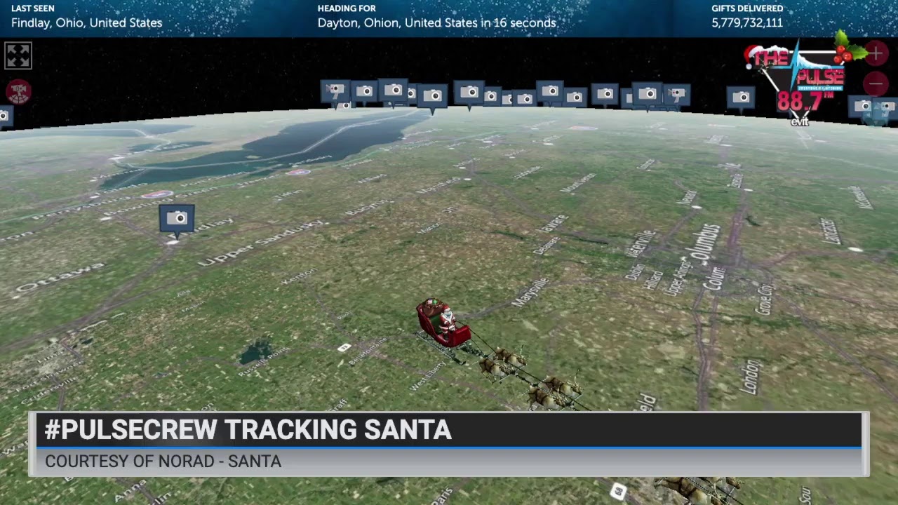 88.7 The Pulse Santa Tracker