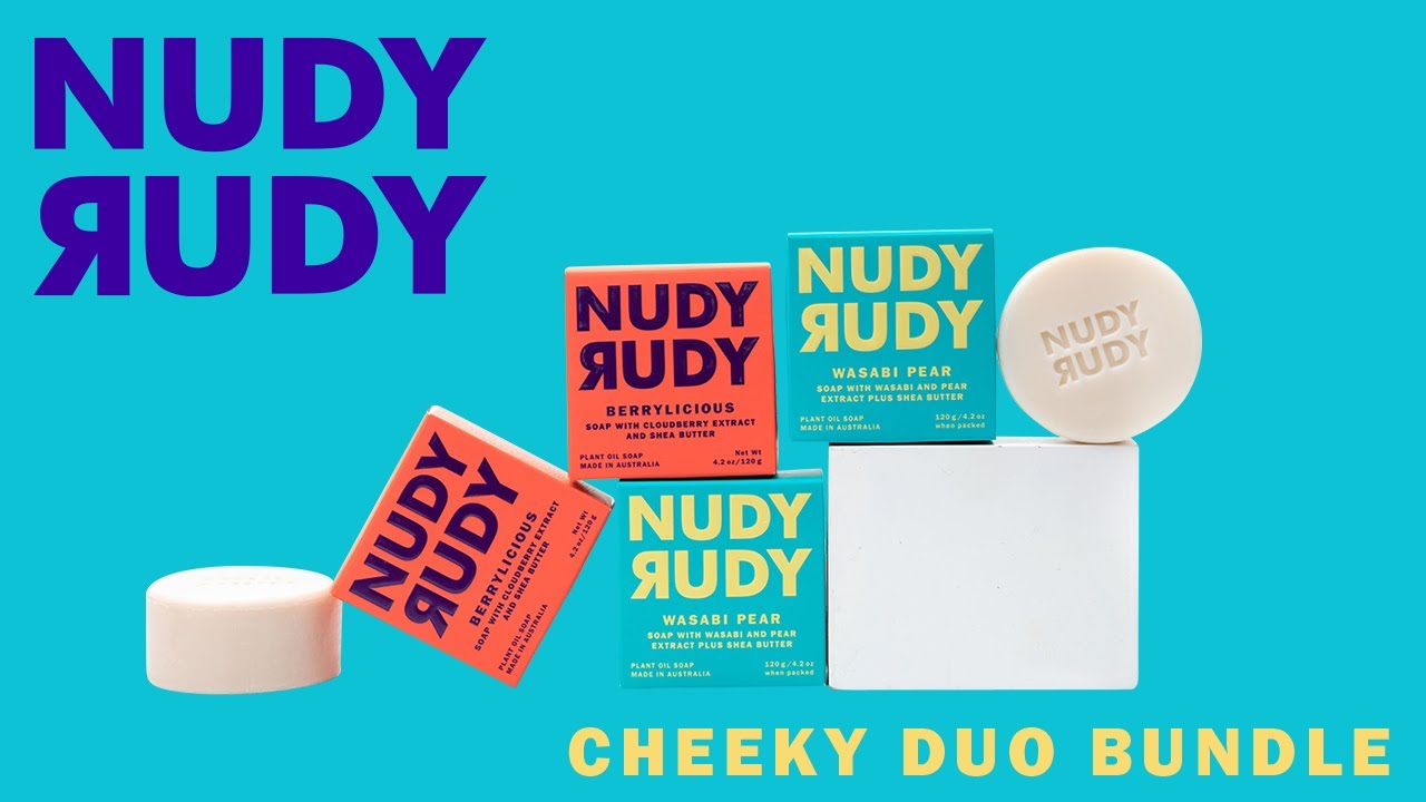 NUDY RUDY Cheeky Duo Bundle | Bar Soap Puck 4 Pack