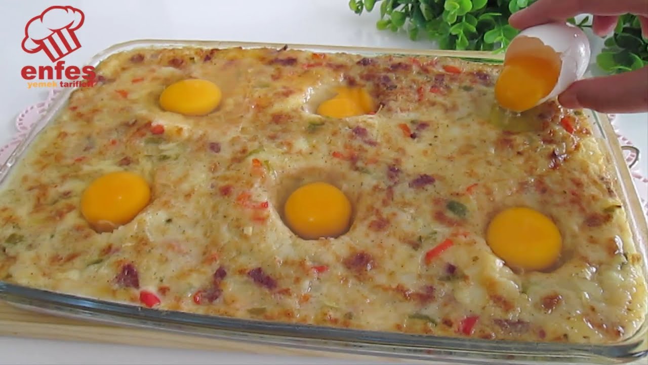 PATATES Püresi ve biraz SUCUK ❗❗Çok kolay ve lezzetli bir tarif! MUTLAKA DENEMELİSİN????????Kahvaltılık.