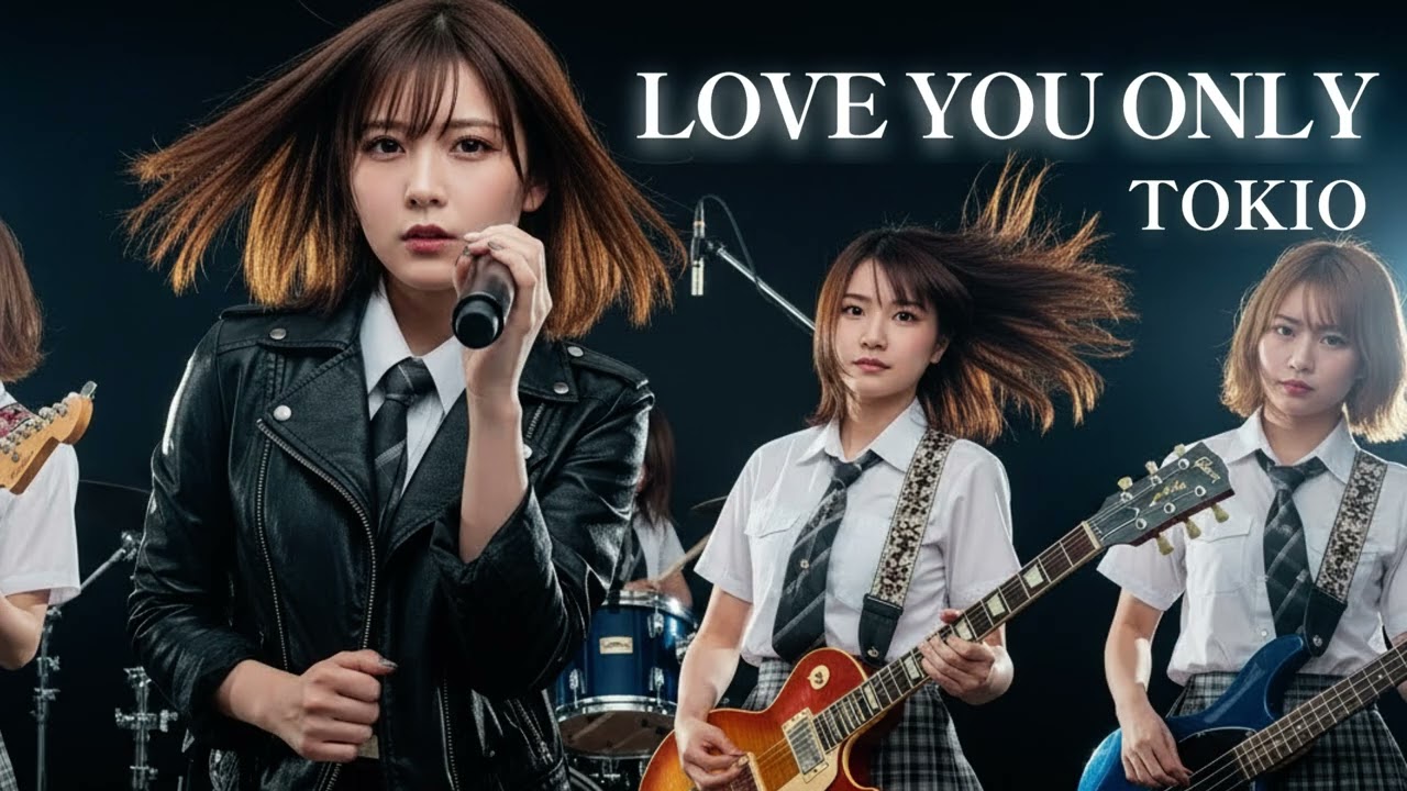 LOVE YOU ONLY - TOKIO │ Girls’ Hard Rock Reboot│ AI-Generated Cover Music