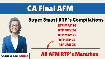 CA Final AFM All 5 RTP