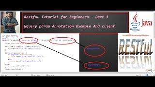 restful web services example in java -Third Example(query param Annotaion)