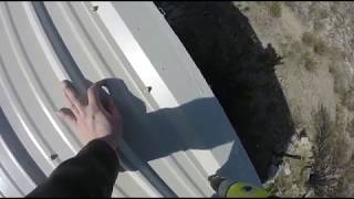 Buttoning-up the Gable Trim: Final Step in Sheet metal Roofing. Buttoning-up the Gable Trim: Final Step in Sheet metal Roofing.