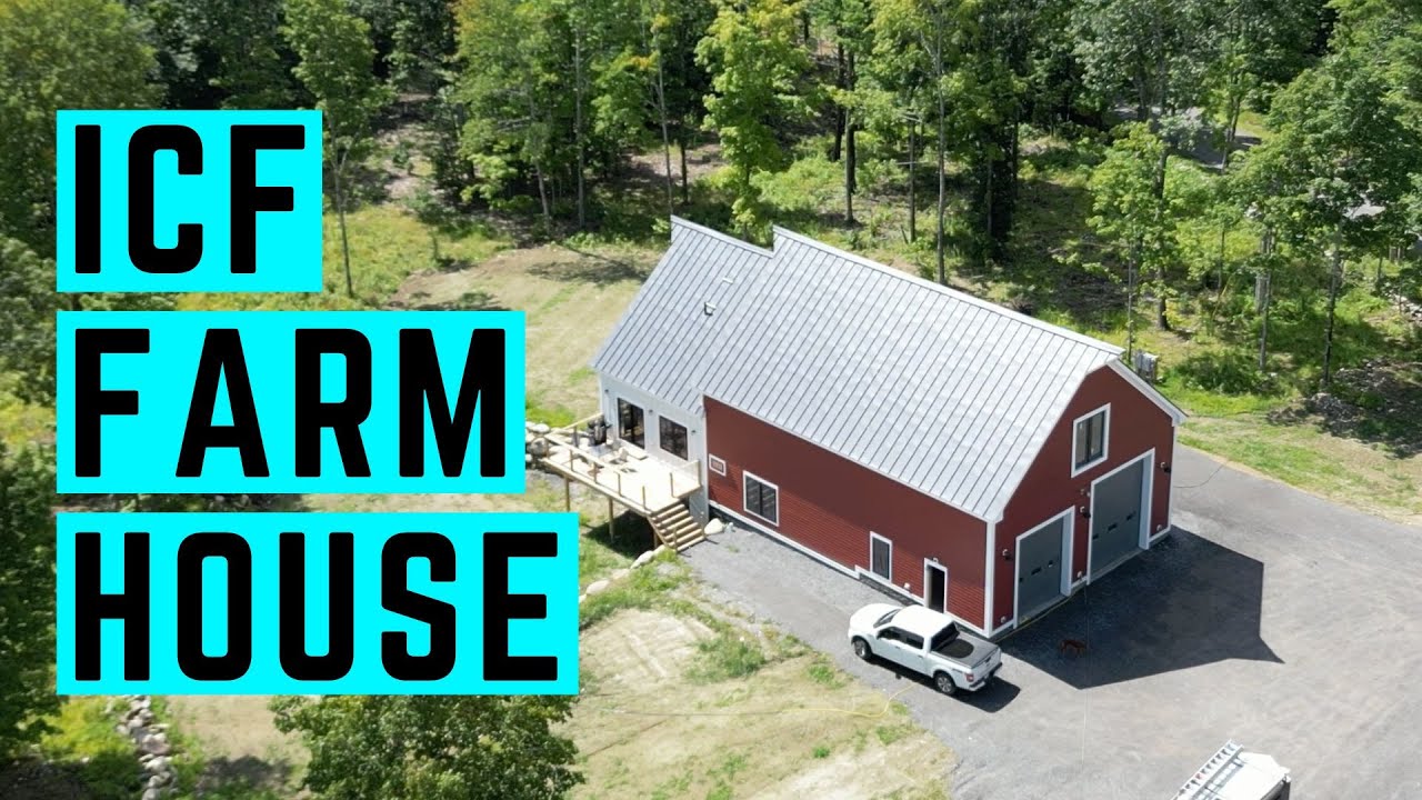 Modern Farmhouse ICF Build Finished Result & Process YouTube