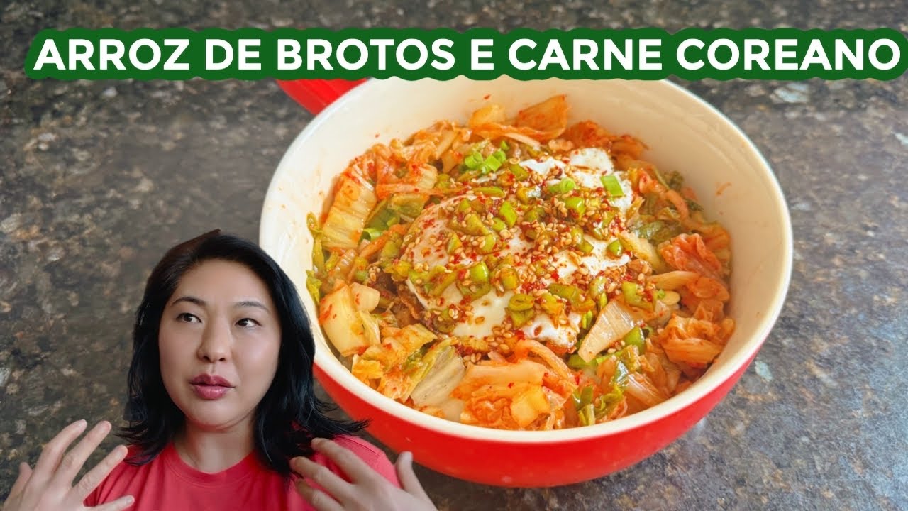ARROZ COM BROTOS E CARNE (Kongnamulbap)