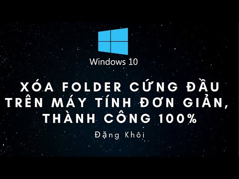 Video Xóa folder cứng đầu trên máy tính Đơn Giản, Thành Công... - youtube