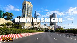 Vietnam Driving Tour 4K | Morning Relaxing Urban Drive in Ho Chi Minh City