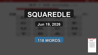 Squaredle: Found 118 Words - New Record! (Jun 19)