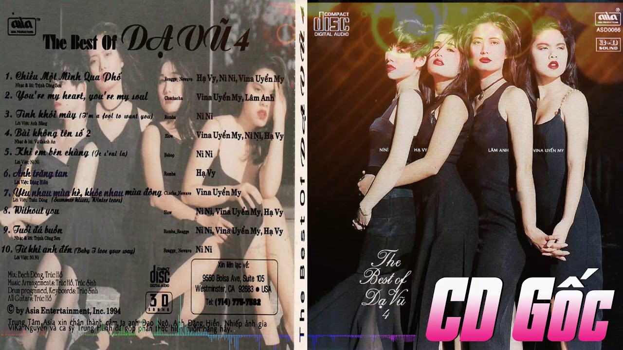 The Best Of Dạ Vũ 4 Asia CD066 - Nini, Vina Uyển My, Hạ Vy | Liên Khúc Nhạc Hải Ngoại Sôi Động Nhất