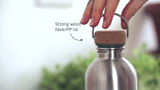 Miniatura de vídeo de "Steel Bottle | Black+Blum | Reusable, 100% Leak Proof, BPA Free, Sustainable, Eco-Friendly"