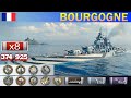 ✔ Порвал всех Линкор "Bourgogne" X уровень Франция | [ WoWS ] World of WarShips REPLAYS
