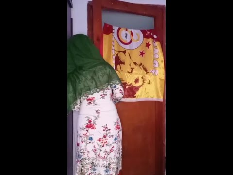 Arabic young girl dancing in room