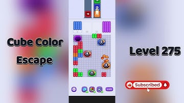 🧩 Cube Color Escape Level 275 Walkthrough | Step-by-Step Guide 🎮 | Go Answer