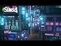 Cyberpunk Apartments | The Sims4 Stop Motion Build | NoCC |【シムズ４建築】