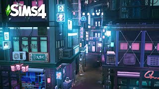 Cyberpunk Apartments | The Sims4 Stop Motion Build | NoCC |【シムズ４建築】