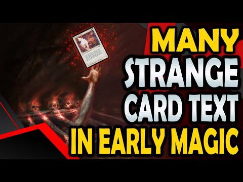 Unknown Side of MtG - Weird Magic Effect Text (From Antiquities and Arabian Nights)