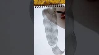 Drawing a simple realistic braid
