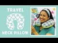 Travel neck pillow easy sewing tutorial with vanessa of crafty gemini creates
