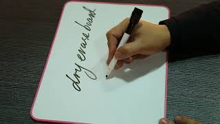 9x12 inch thin plastic frame portable small dry erase white board