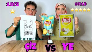 Çi̇z Ya Da Ye Çi̇zi̇m Yarişmasi Cezali En İyi Çizen Kazanır