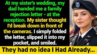 Full My Dad Handed Me a Disownment Letter at My Sister’s Wedding — Then Federal Agents Walked In When The News