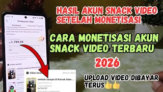 cara terbaru monetisasi snack video ! cara monetisasi snack video ! cara monetisasi akun snack video screenshot 4