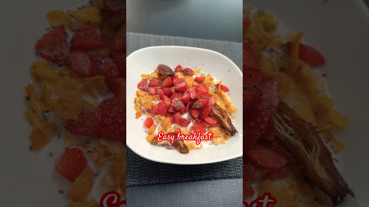 Healthy simple breakfast 