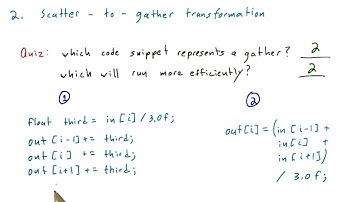 Scatter To Gather Transformation - Intro to Parallel Programming