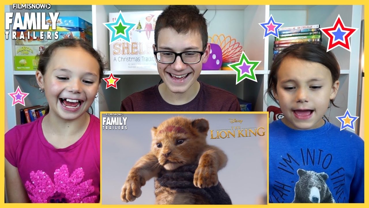 D-THREE REACTS to THE LION KING Trailer | Kids React - YouTube