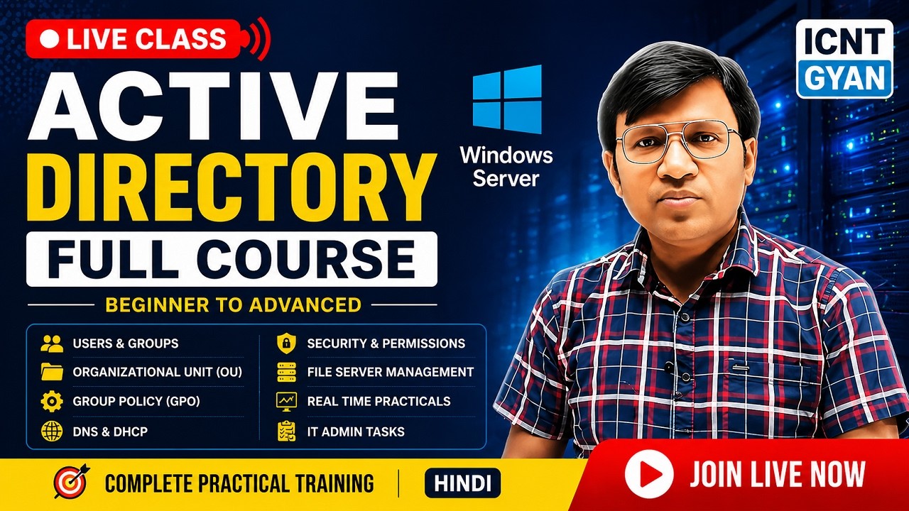 Active Directory Full Course 2026 | Windows Server AD Complete Training ...