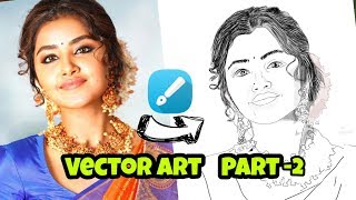 Vector Art in mobile tutorial | infinity design | Anupama parameshwaran screenshot 2