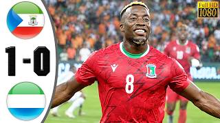 Equatorial Guinea vs Sierra Leone highlights (1-0) - Africa Cup of Nations - Qualification
