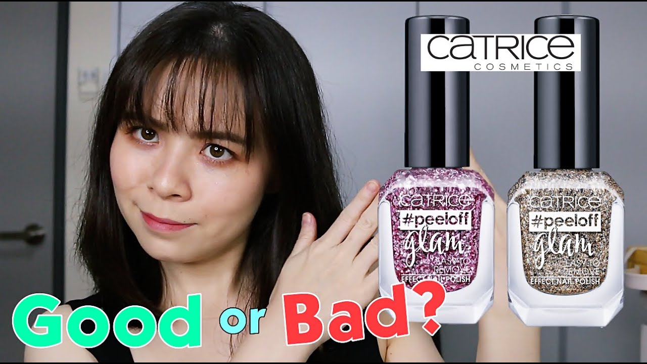 One Week Of PEEL OFF CATRICE Glitter NAIL POLISH! \\ JQLeeJQ YouTube