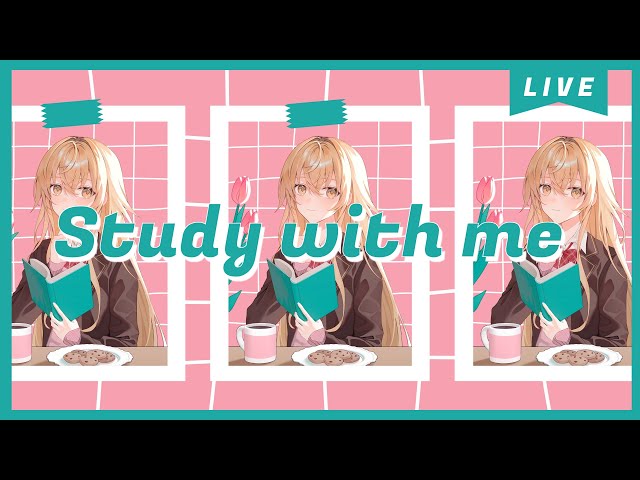 【 Study with me 】1.5h いっしょに勉強&作業【 にじさんじ / 家長むぎ 】のサムネイル
