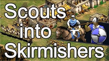 AoE2 Build Order: Scouts into Skirms!