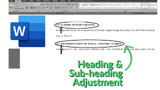 How to Align Misaligned Bullet and Numbering headings and subheadings in Microsoft Word - QUICK!