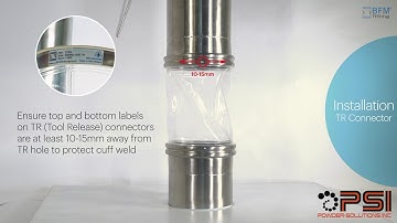 Installing BFM® fitting TR (Tool Release) Sleeve