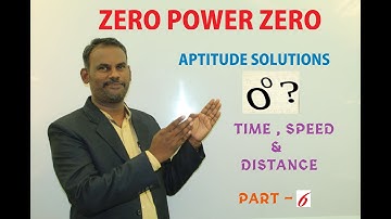 Aptitude solutions for TIME , SPEED & DISTANCE PART -  6