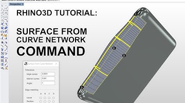 Rhino3D Tutorial: Surface from Network of Curves Command
