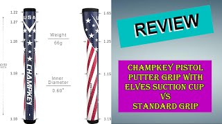 CHAMPKEY USA Pistol Golf Putter Grip - And Ball Retriever