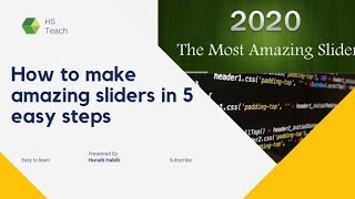 How to make amazing sliders in 5 easy step! How to download sliders App easily#HSTeach #sliders