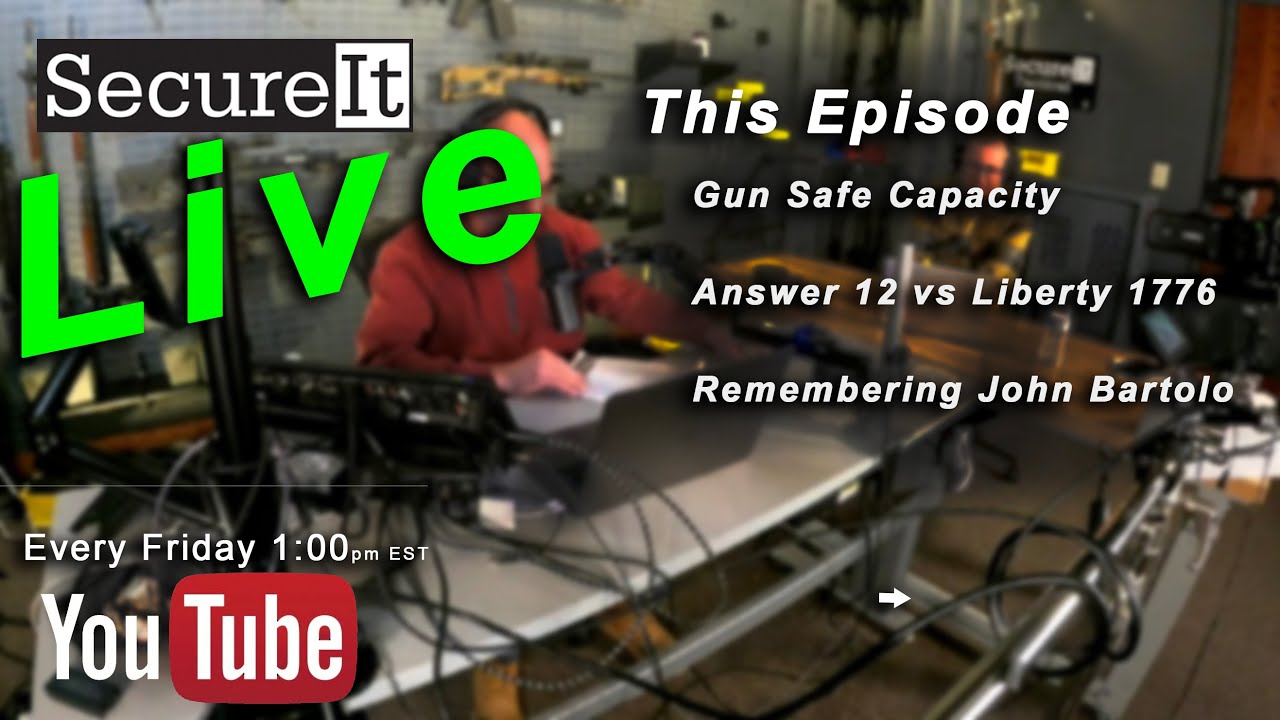 SecureIt Live - Gun Safe Capacity. Answer 12 vs Liberty 1776 - YouTube