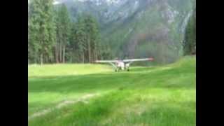 Ray Back Country Flying With MAF - Landing @ Allison Ranch
