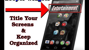 Creating Home screen Page Titles With Zooper Widgets