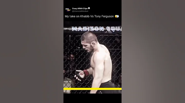 Khabib Vs Tony Ferguson!💀 #ufc #mma #unsocialmindset #khabib #tonyferguson