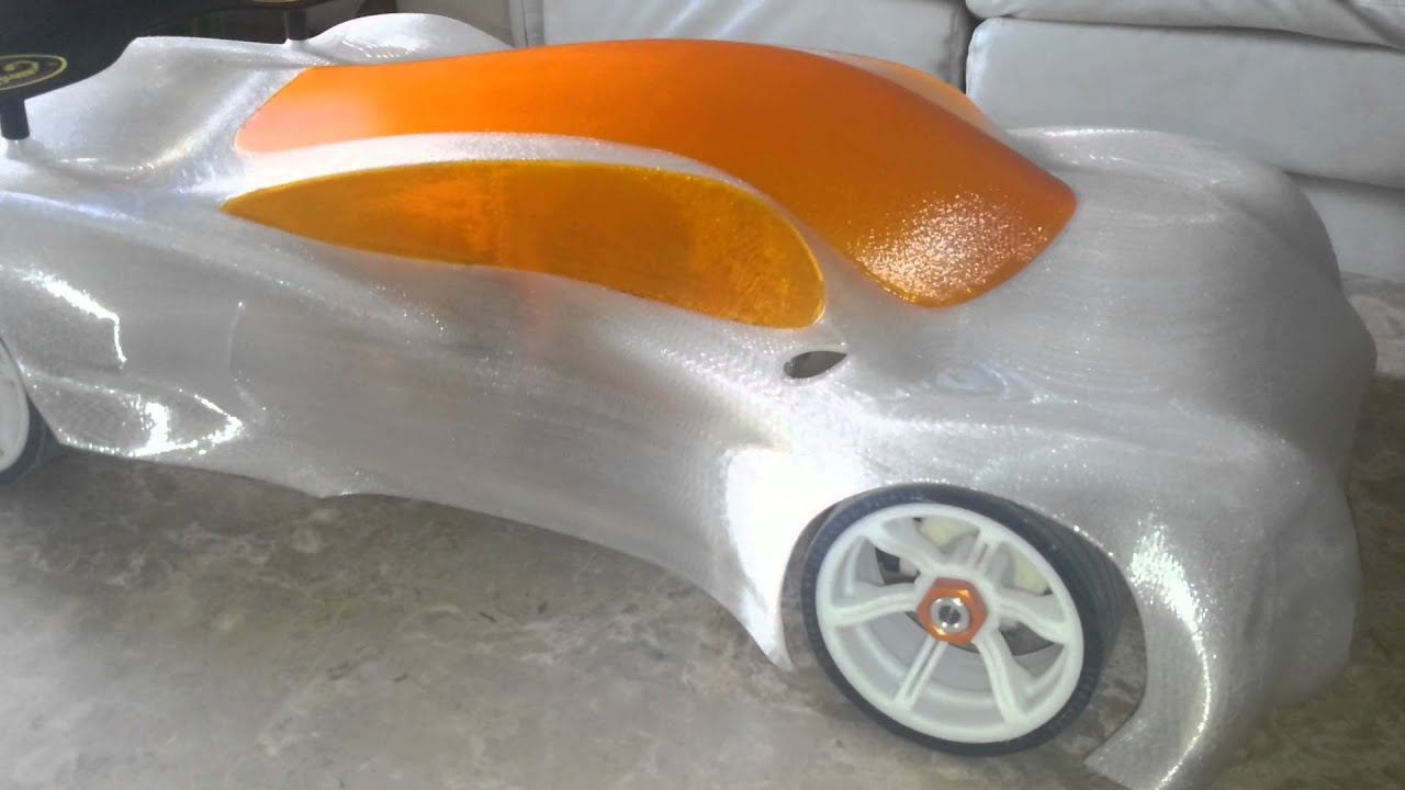 3D Printed RC CAR final shape - YouTube