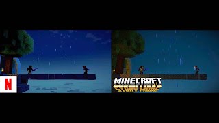 Minecraft: Story Mode | Jesse vs Aiden Fight // Netflix vs Original Game // 4K
