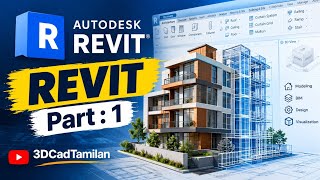 REVIT Tutorial for Beginners (TAMIL)| Complete Revit Basics – Part 1 | 3DCadTamilan