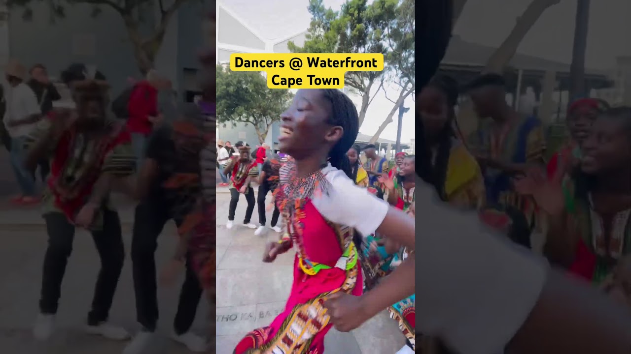 Traditional dancers at the Waterfront Cape Town!